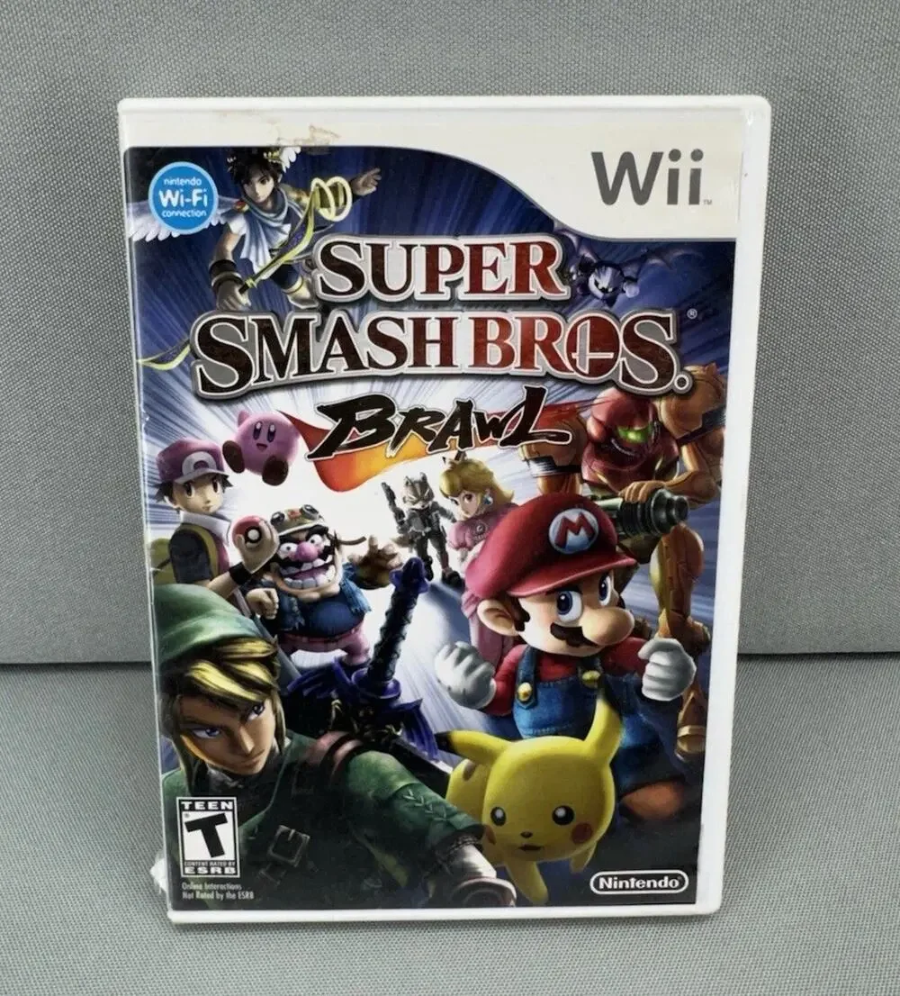 Super Smash Bros Brawl Nintendo Wii CIB Complete Game Untested READ
